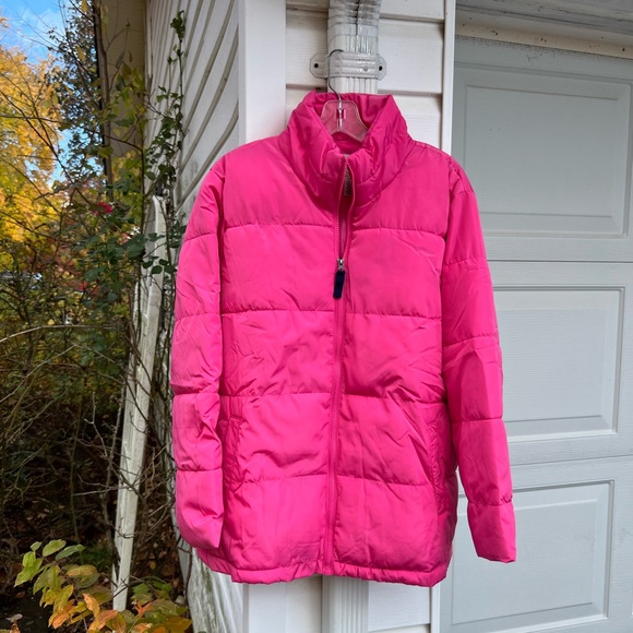 NWT St. John’s Bay Pretty Pink Puffer Jacket with Pockets - Picture 1 of 6